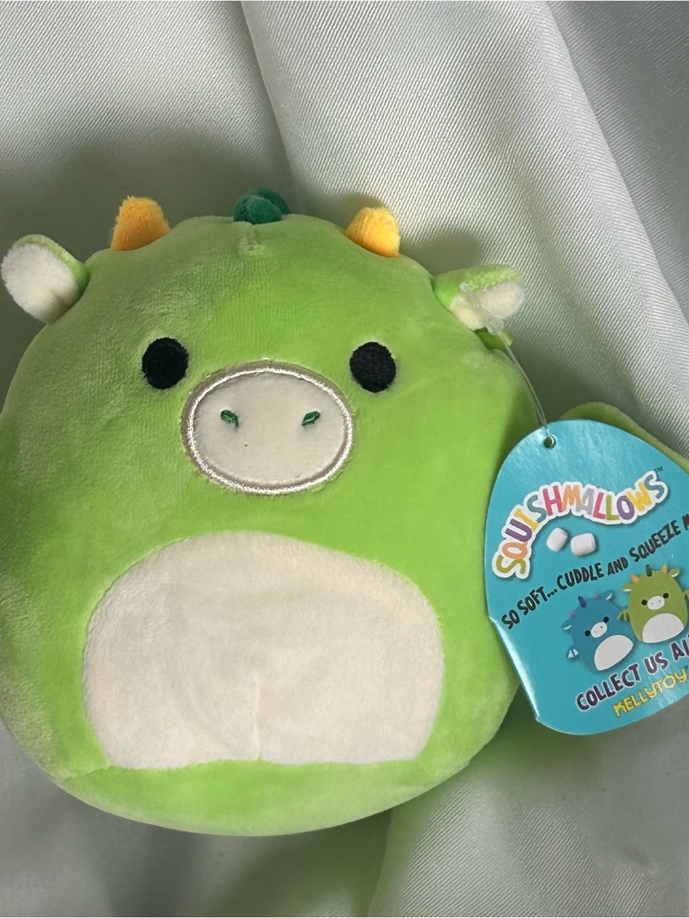 Squishmallow Kellytoy Dexter the Green Dragon 5”